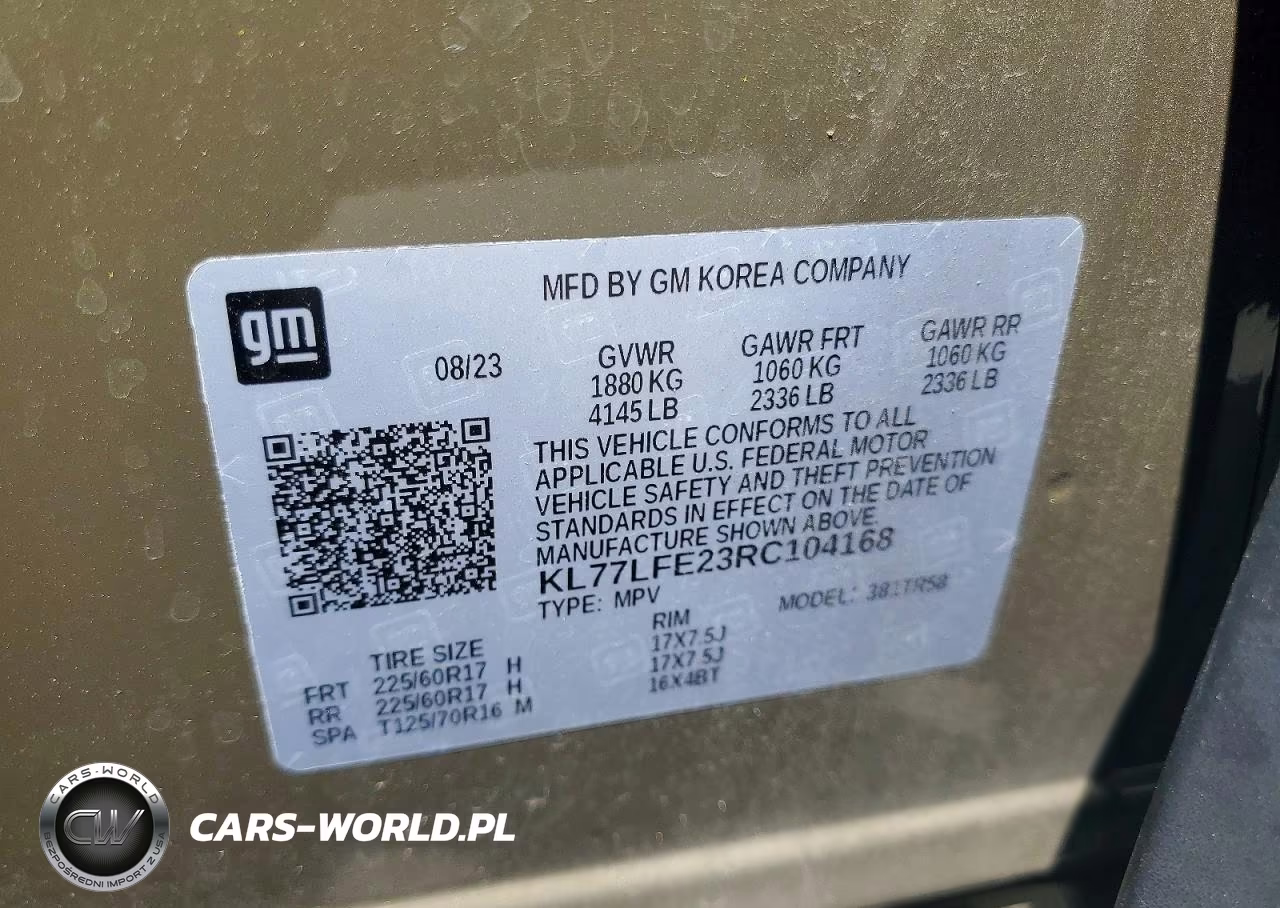 2024 Chevrolet Trax Ls VIN:KL77LFE23RC104168 - 14
