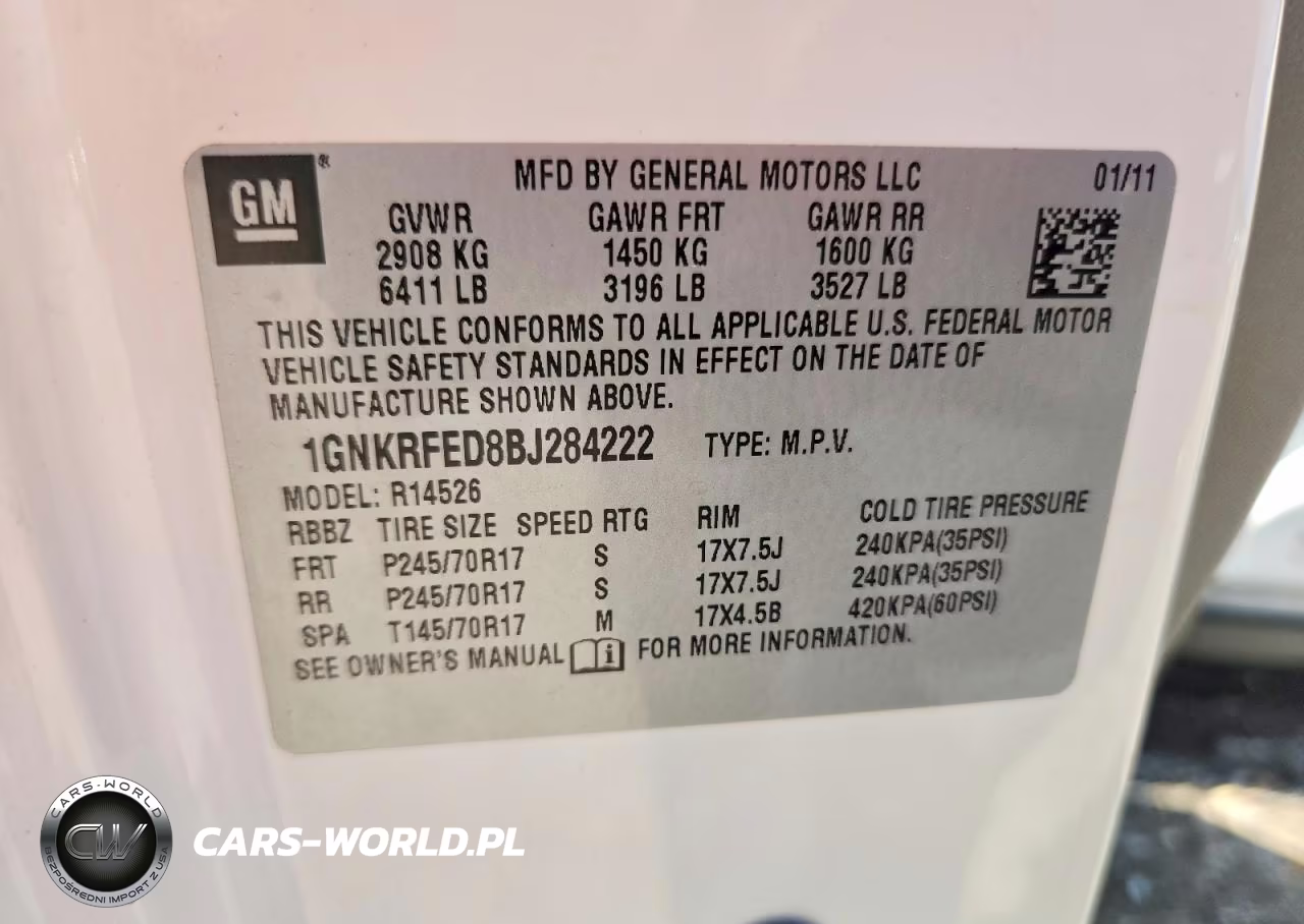 2011 Chevrolet Traverse Ls VIN:1GNKRFED8BJ284222 - 13