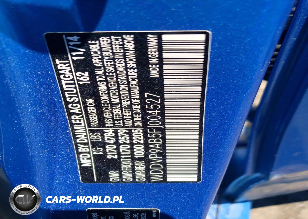 2015 Mercedes-Benz B Electric VIN:WDDVP9AB5FJ004527 - 12