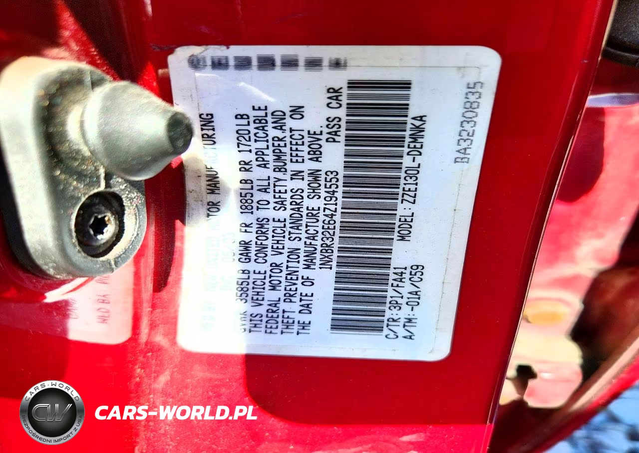 2004 Toyota Corolla Le VIN:1NXBR32E64Z194553 - 12