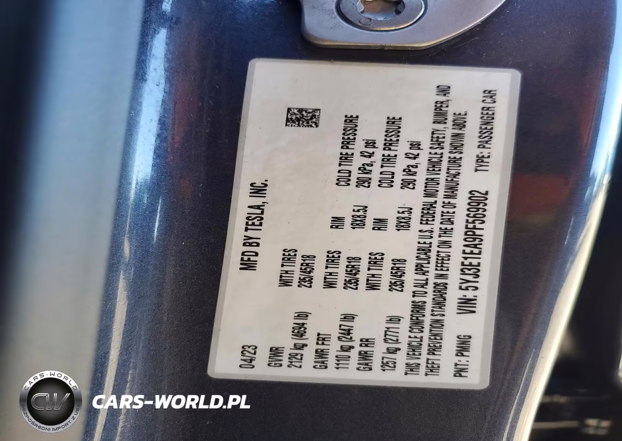 2023 Tesla Model 3 VIN:5YJ3E1EA9PF569902 - 13