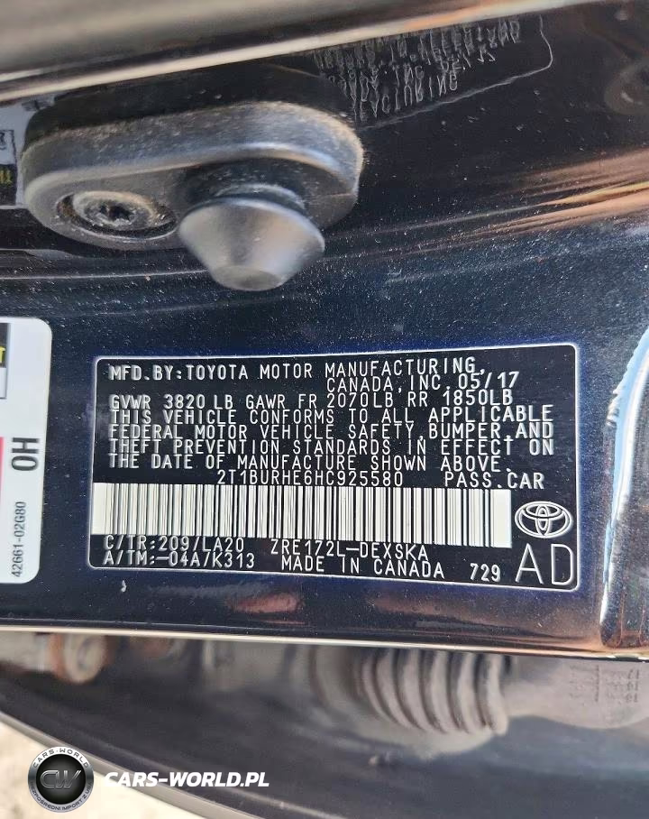2017 Toyota Corolla Xse VIN:2T1BURHE6HC925580 - 12
