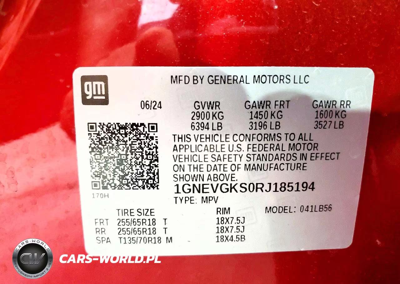 2024 Chevrolet Traverse Lt VIN:1GNEVGKS0RJ185194 - 12