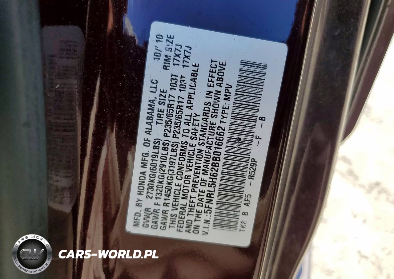 2011 Honda Odyssey Exl VIN:5FNRL5H62BB016662 - 13