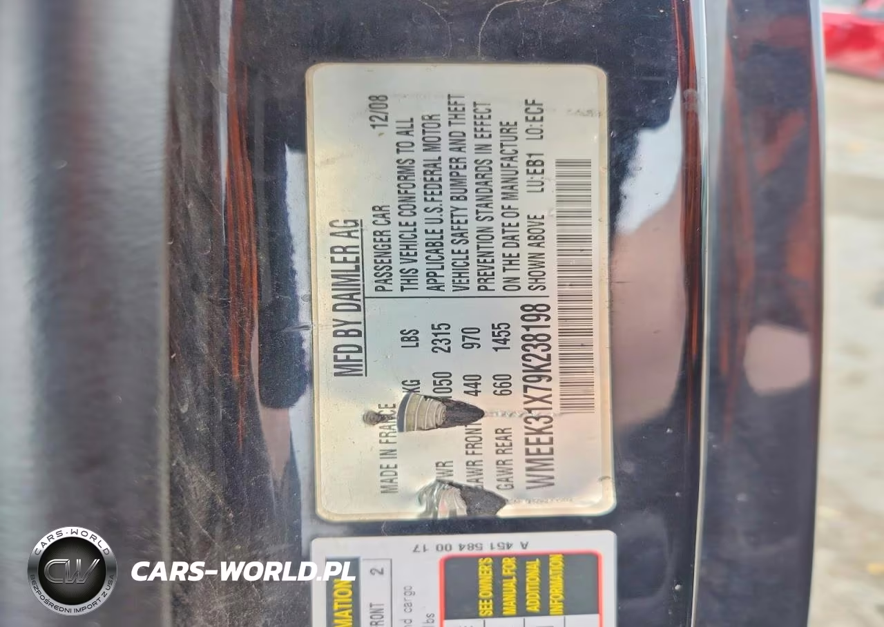 2009 Smart Fortwo Passion VIN:WMEEK31X79K238198 - 13