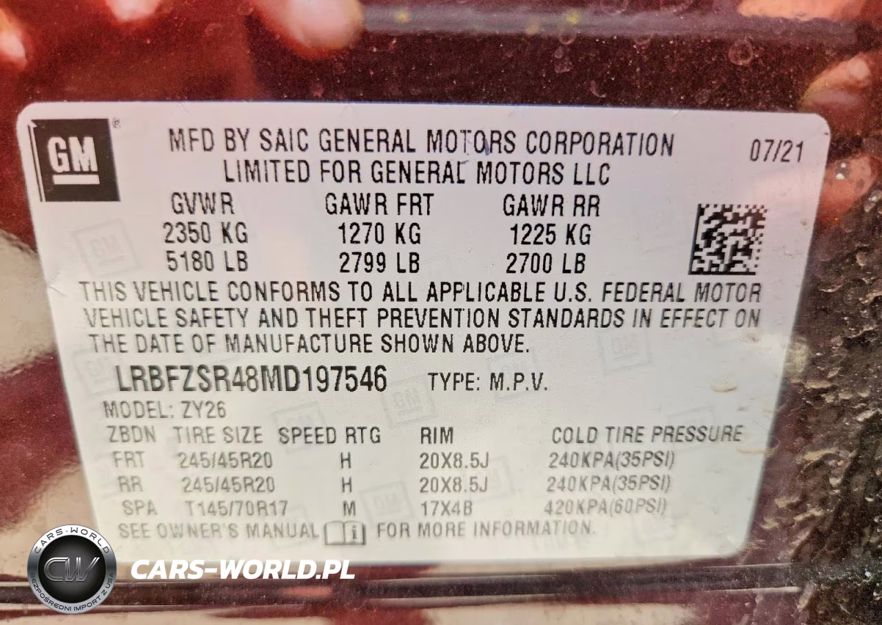2021 Buick Envision Avenir VIN:LRBFZSR48MD197546 - 13