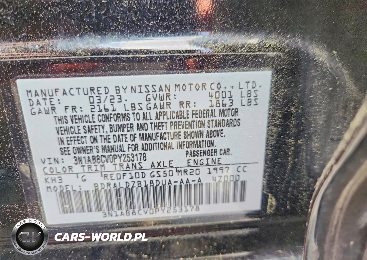 2023 Nissan Sentra Sv VIN:3N1AB8CV0PY253178 - 12