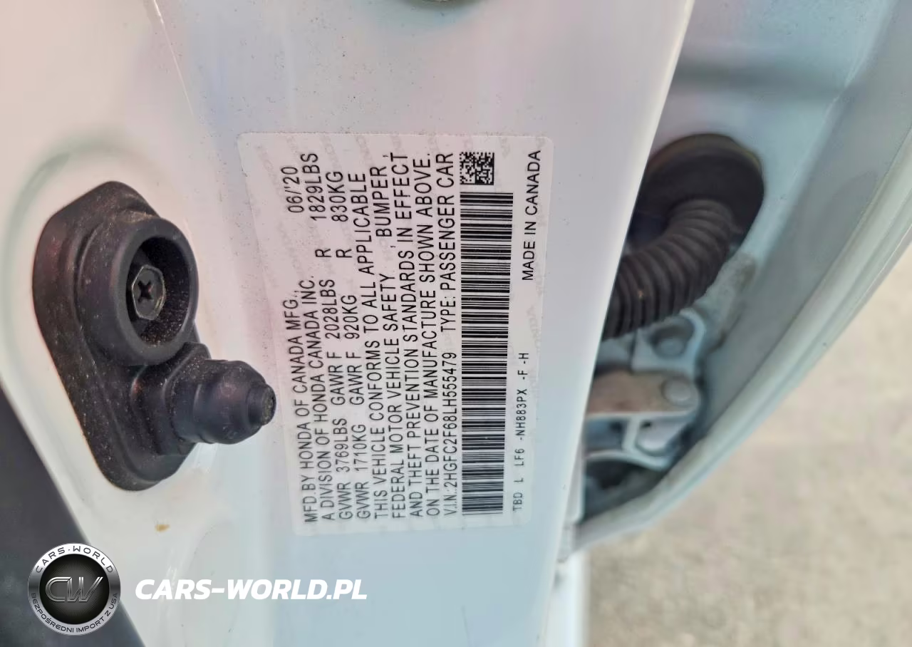 2020 Honda Civic Lx VIN:2HGFC2F68LH555479 - 12