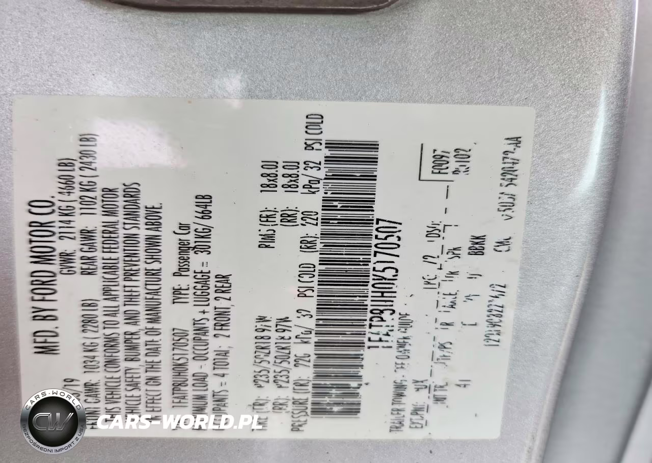 2019 Ford Mustang VIN:1FATP8UH0K5170507 - 12