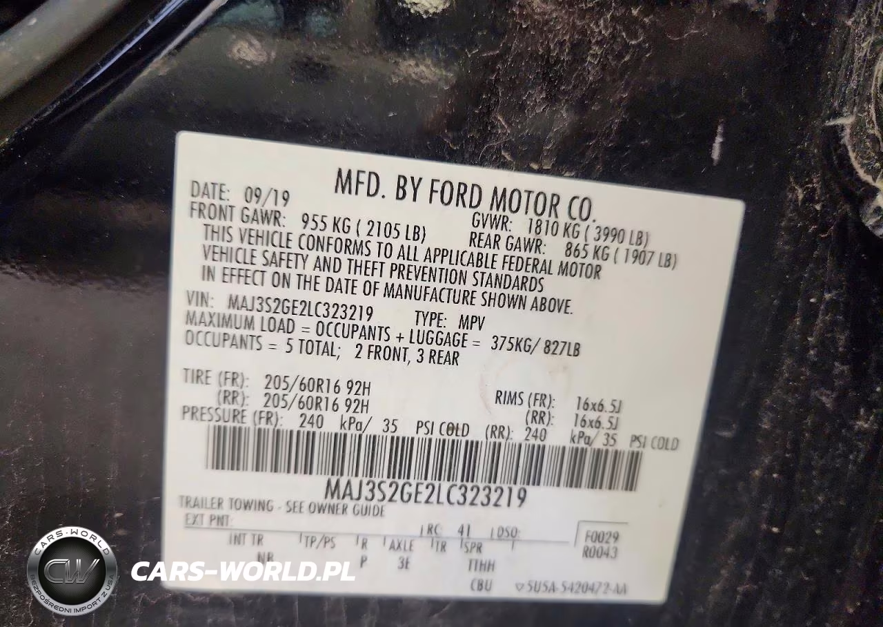 2020 Ford Ecosport Se VIN:MAJ3S2GE2LC323219 - 13