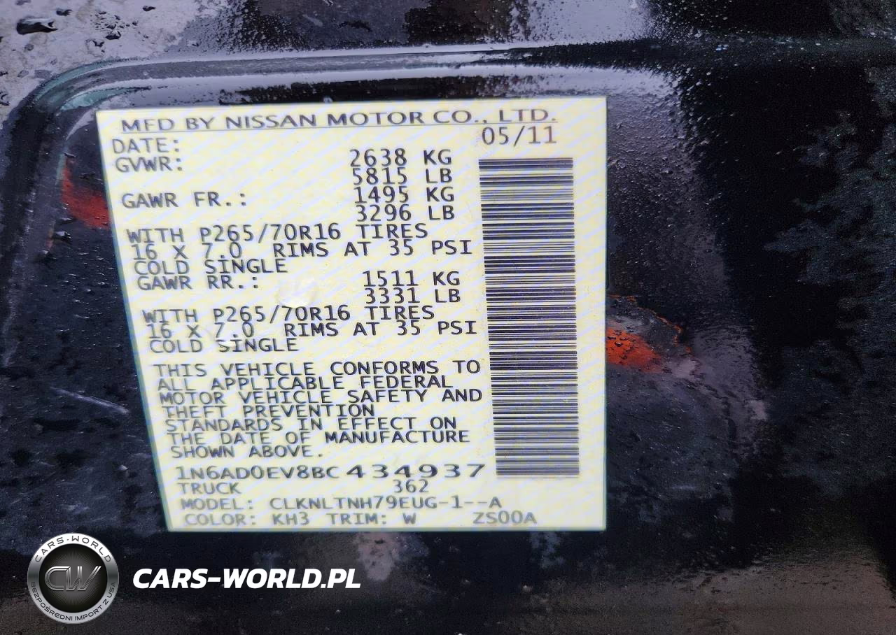 2011 Nissan Frontier S VIN:1N6AD0EV8BC434937 - 12