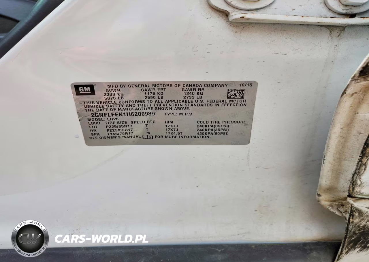 2017 Chevrolet Equinox Lt VIN:2GNFLFEK1H6200989 - 13