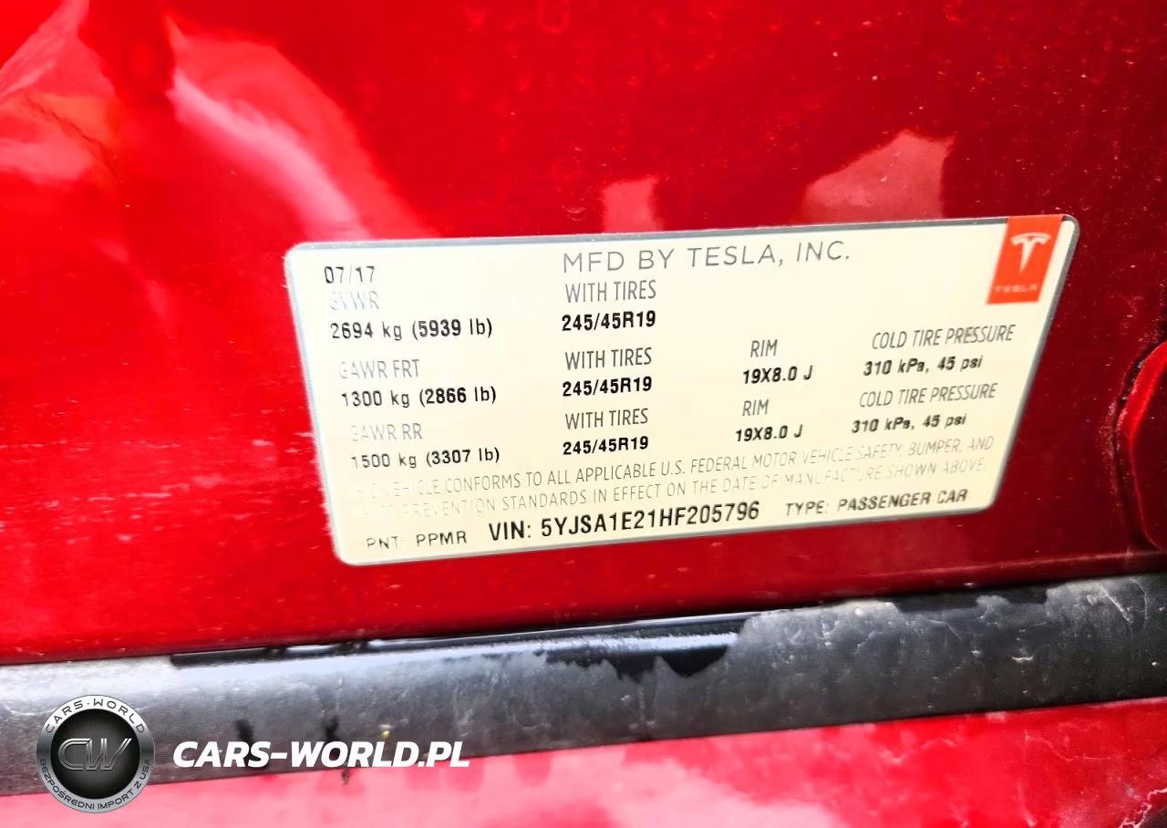 2017 Tesla Model S VIN:5YJSA1E21HF205796 - 12