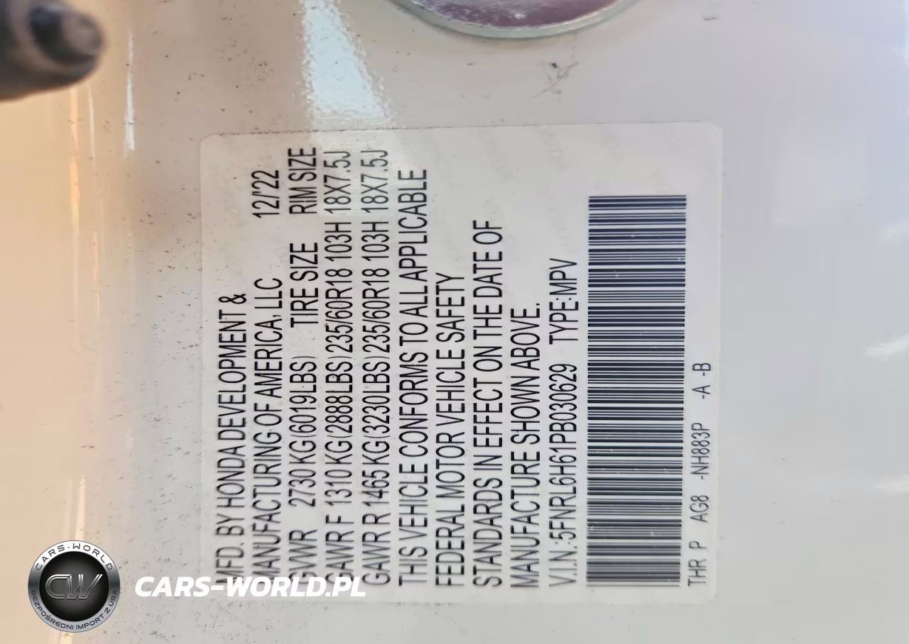 2023 Honda Odyssey Exl VIN:5FNRL6H61PB030629 - 13