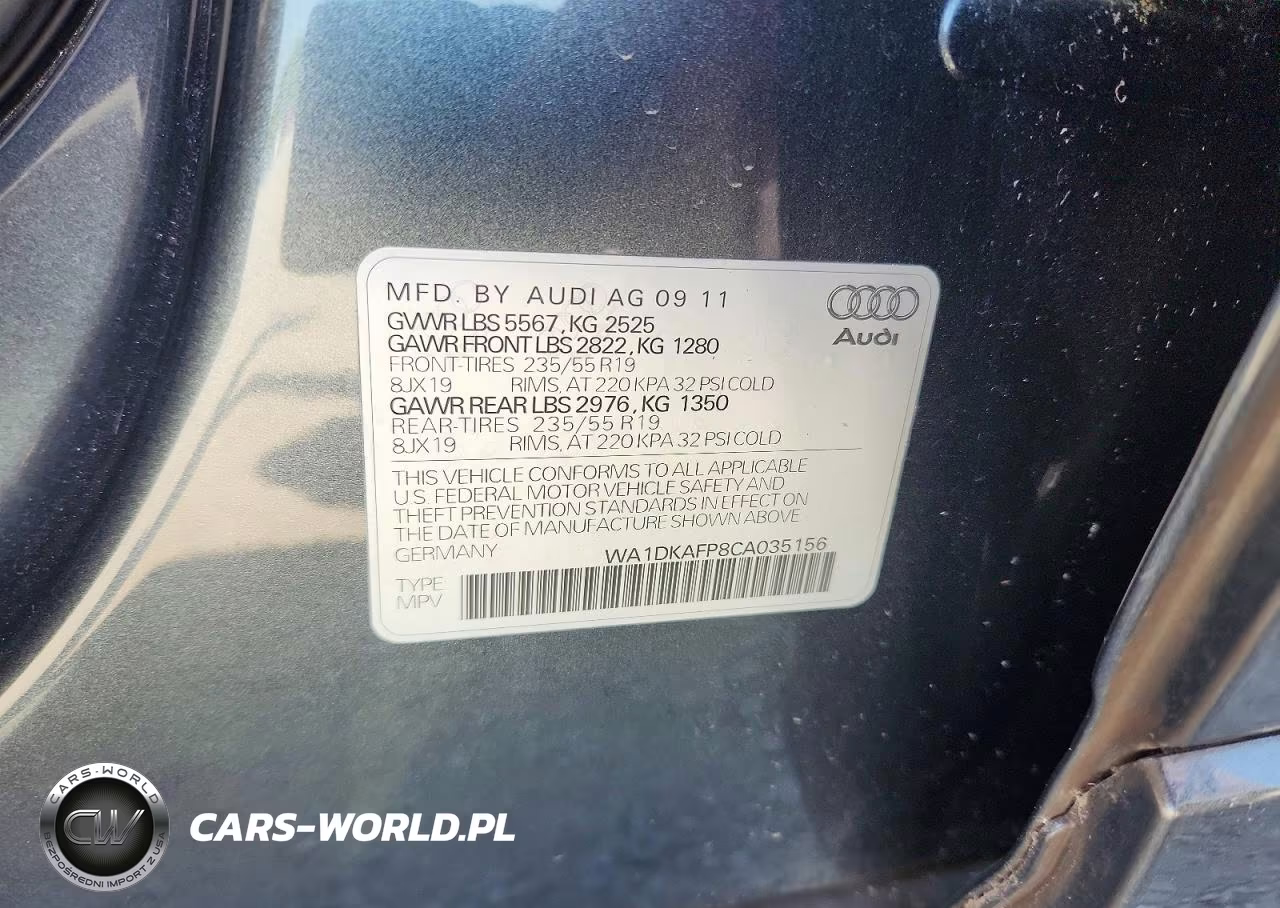 2012 Audi Q5 Premium Plus VIN:WA1DKAFP8CA035156 - 13
