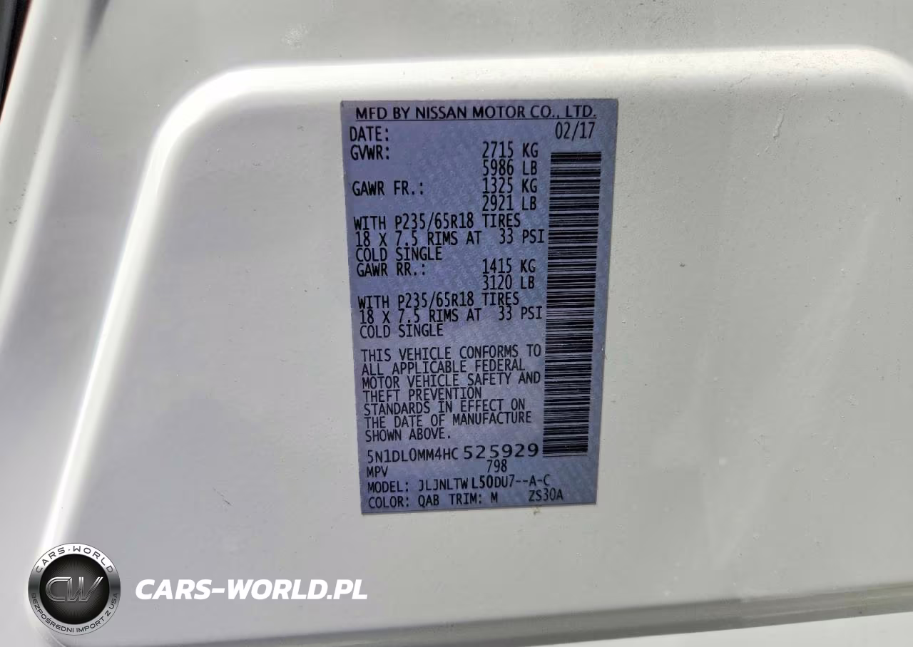 2017 Infiniti Qx60 Base VIN:5N1DL0MM4HC525929 - 13