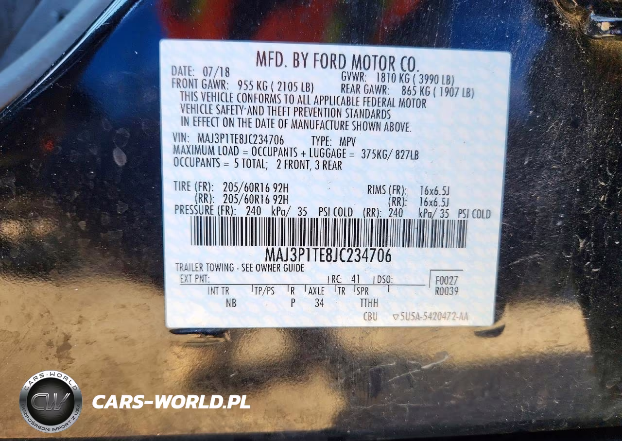 2018 Ford Ecosport Se VIN:MAJ3P1TE8JC234706 - 13