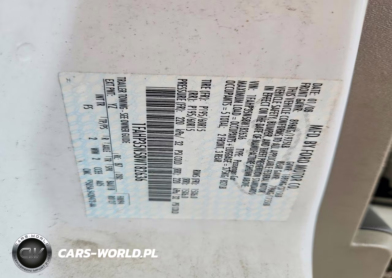 2008 Ford Focus Se VIN:1FAHP35N58W182636 - 12