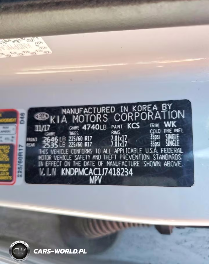 2018 Kia Sportage Lx VIN:KNDPMCAC1J7418234 - 14