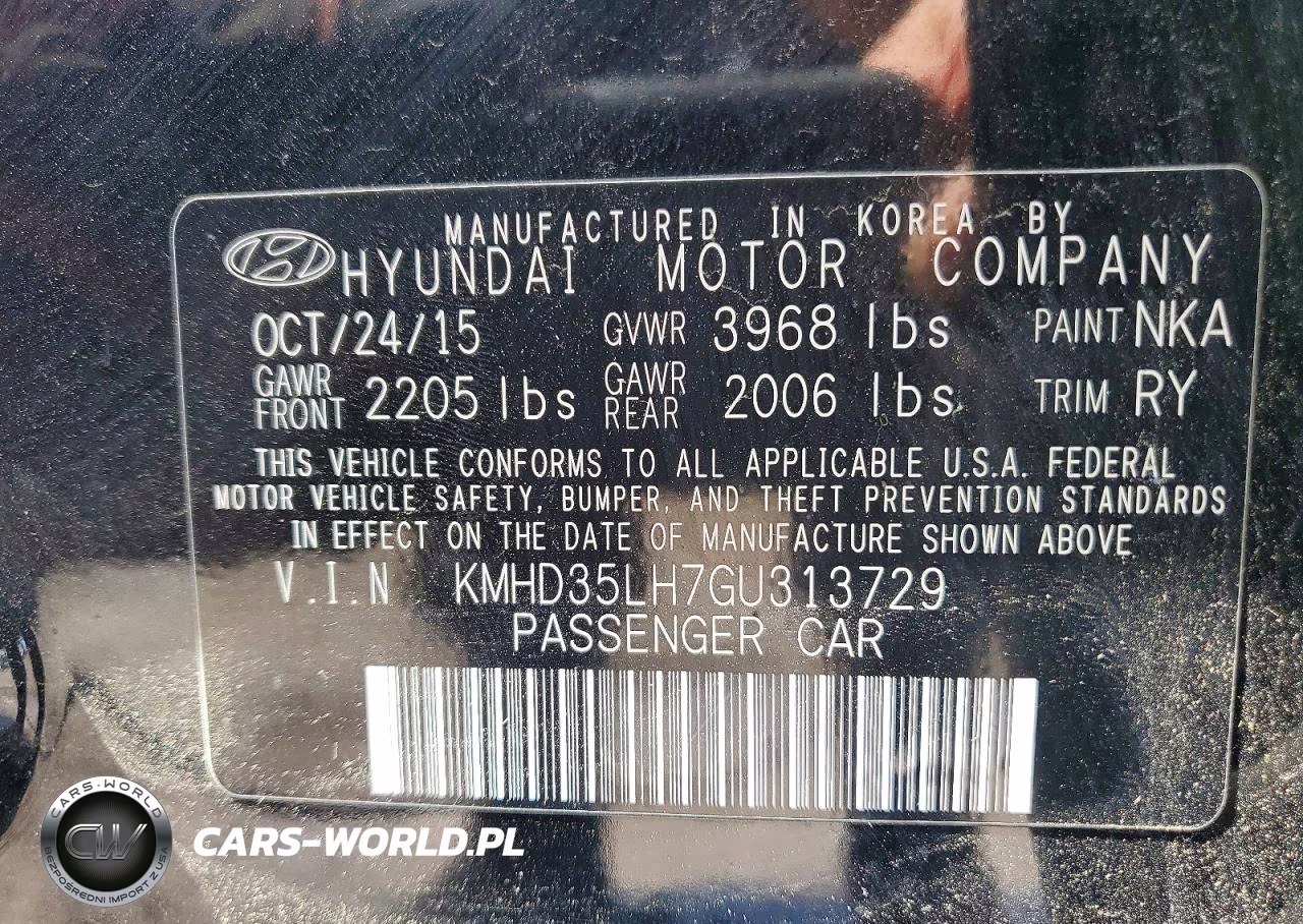 2016 Hyundai Elantra Gt Base VIN:KMHD35LH7GU313729 - 13