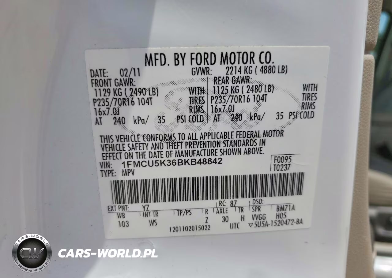 2011 Ford Escape Hybrid VIN:1FMCU5K36BKB48842 - 13
