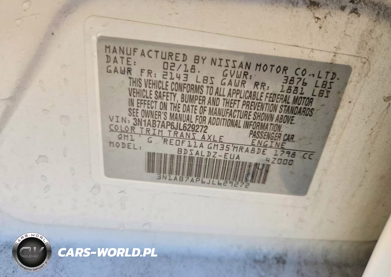 2018 Nissan Sentra Sv VIN:3N1AB7AP6JL629272 - 12