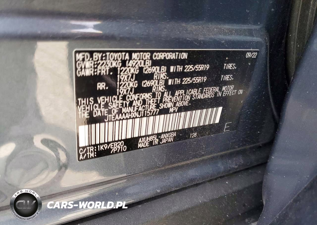 2022 Toyota Venza Xle VIN:JTEAAAAHXNJ115777 - 13