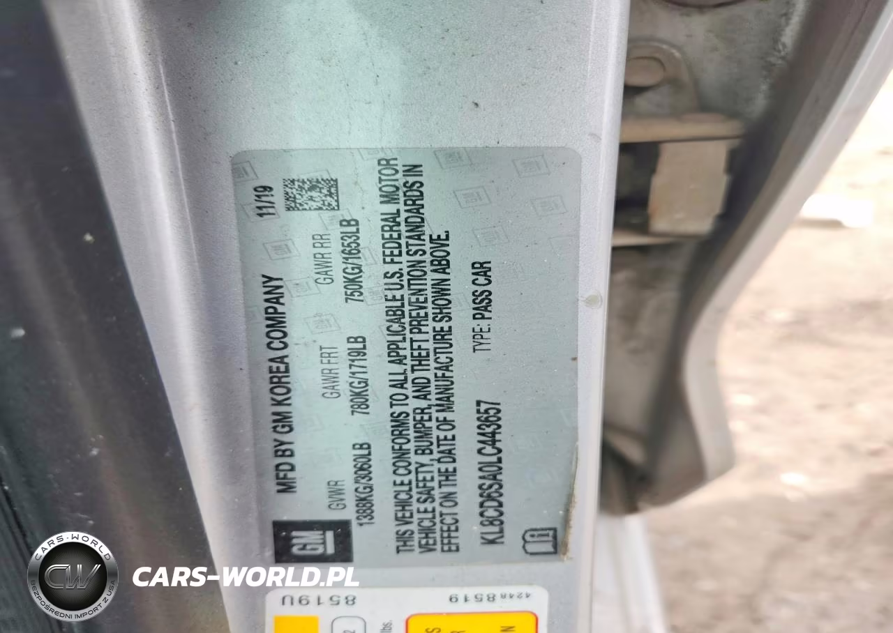 2020 Chevrolet Spark 1Lt VIN:KL8CD6SA0LC443657 - 12