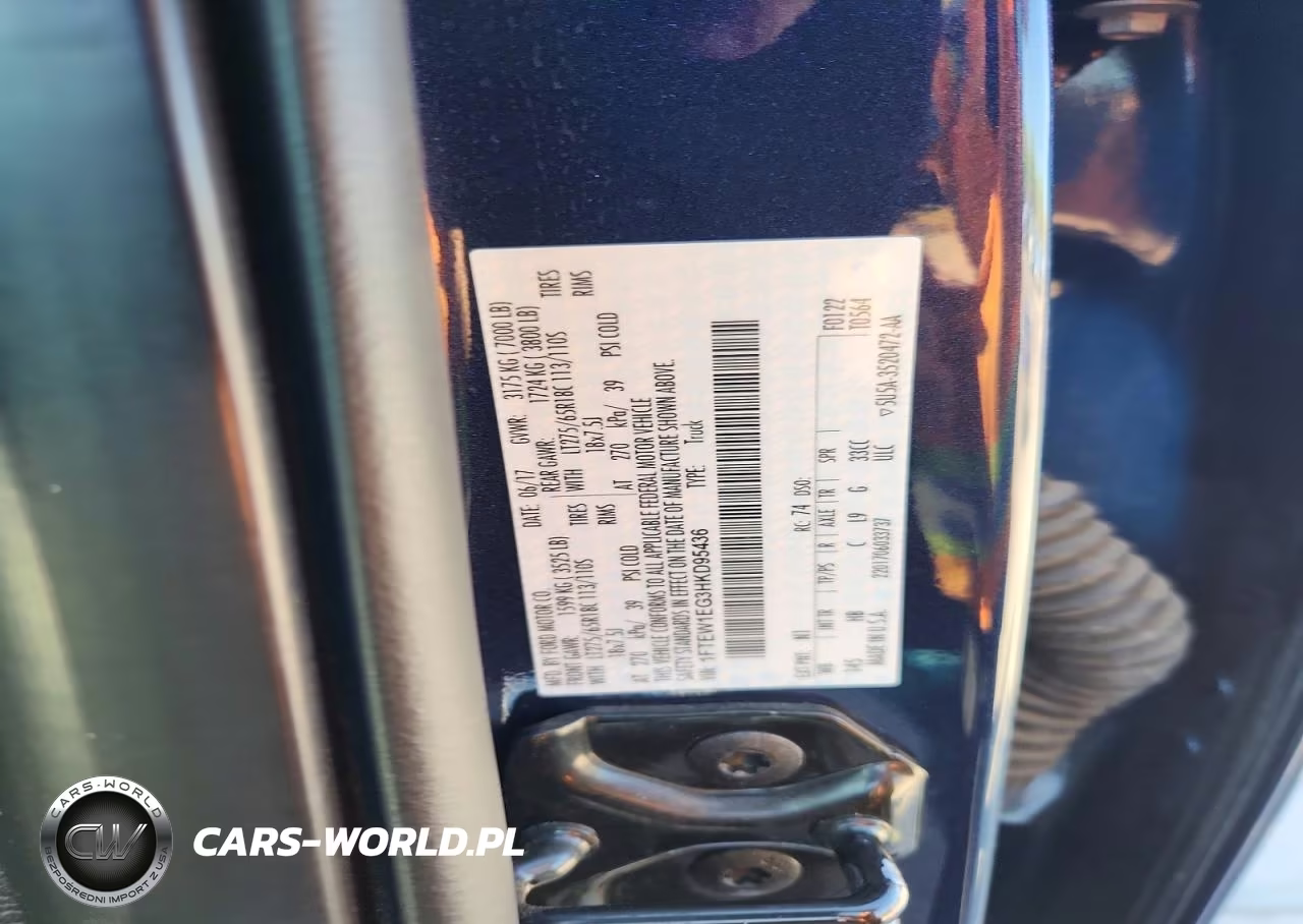 2017 Ford F150 Supercrew VIN:1FTEW1EG3HKD95436 - 12