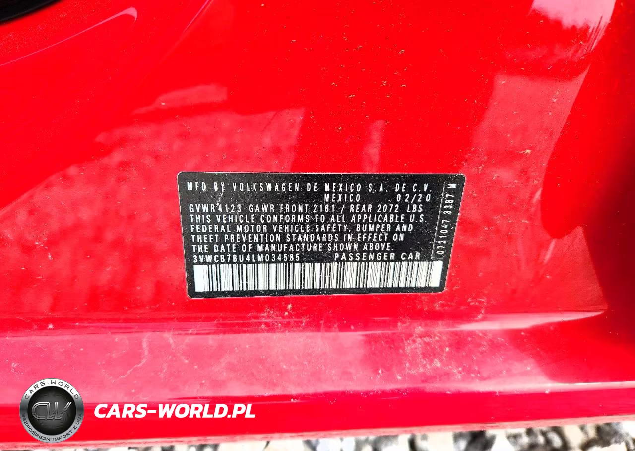 2020 Volkswagen Jetta S VIN:3VWCB7BU4LM034585 - 12