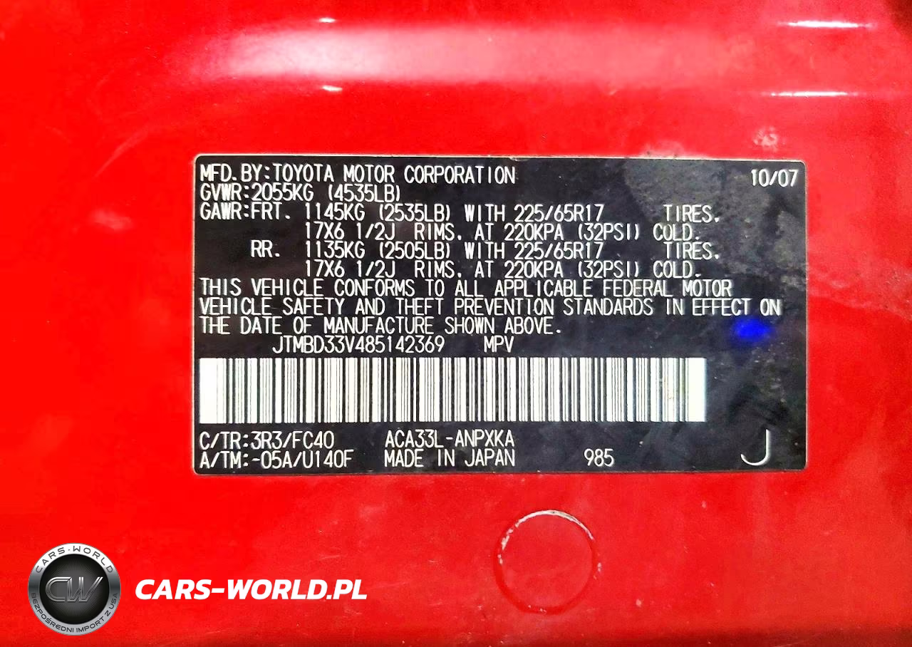 2008 Toyota Rav4 Base VIN:JTMBD33V485142369 - 13