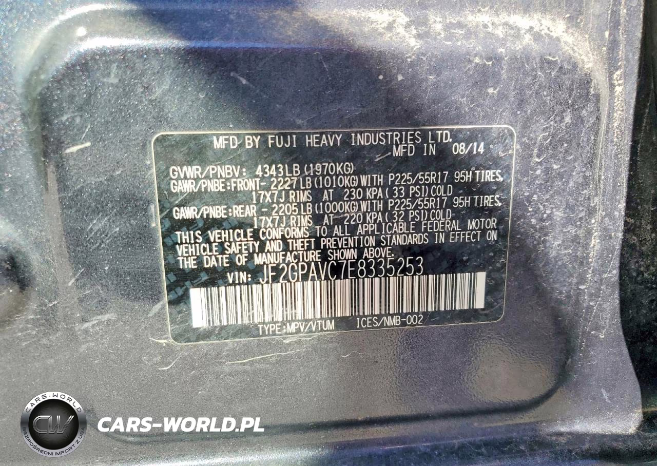 2014 Subaru Xv Crosstrek 2.0 Premium VIN:JF2GPAVC7E8335253 - 12