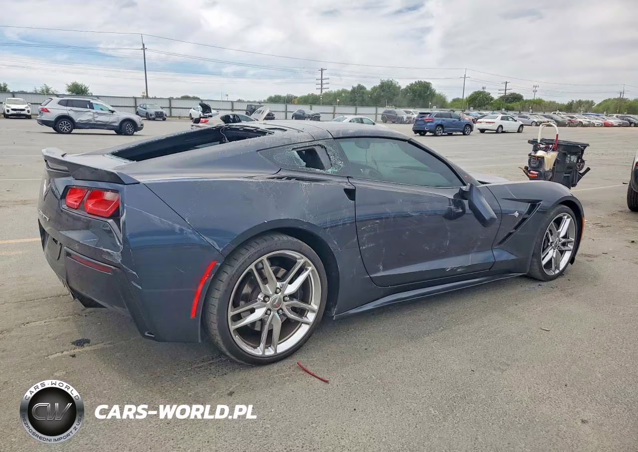 2014 Chevrolet Corvette Stingray Z51 3Lt VIN:1G1YM2D72E5122954 - 3
