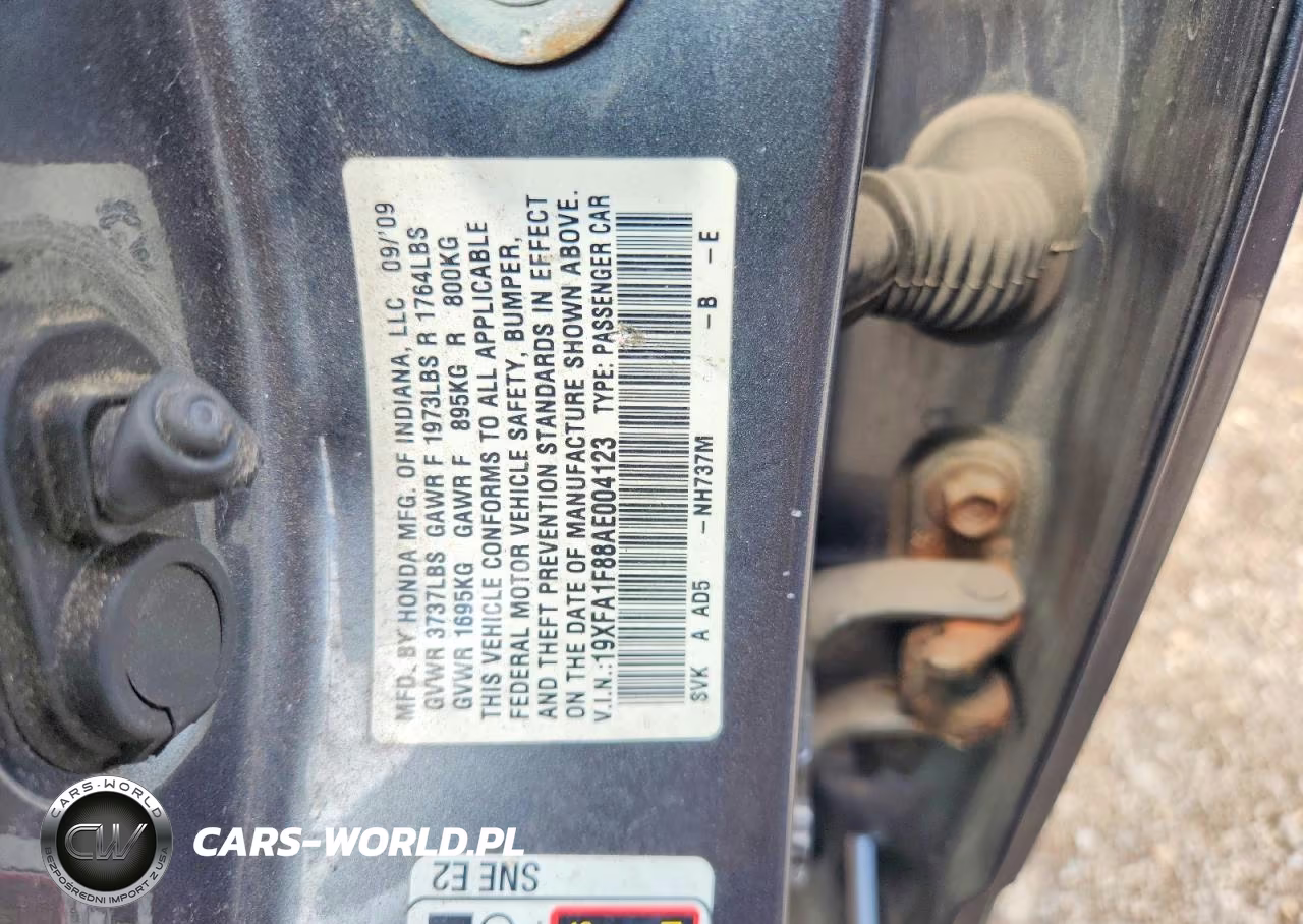2010 Honda Civic Ex VIN:19XFA1F88AE004123 - 12
