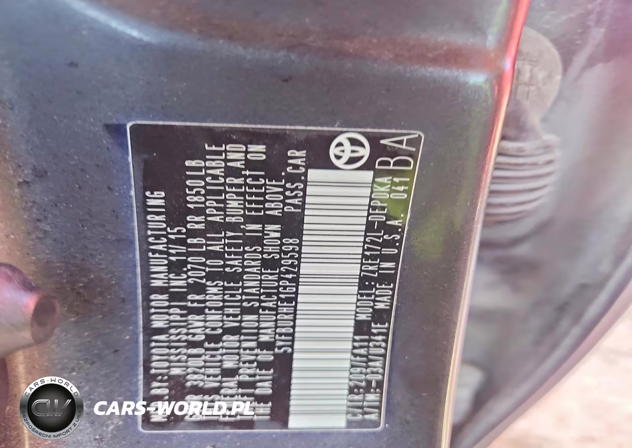2016 Toyota Corolla L VIN:5YFBURHE1GP429598 - 12