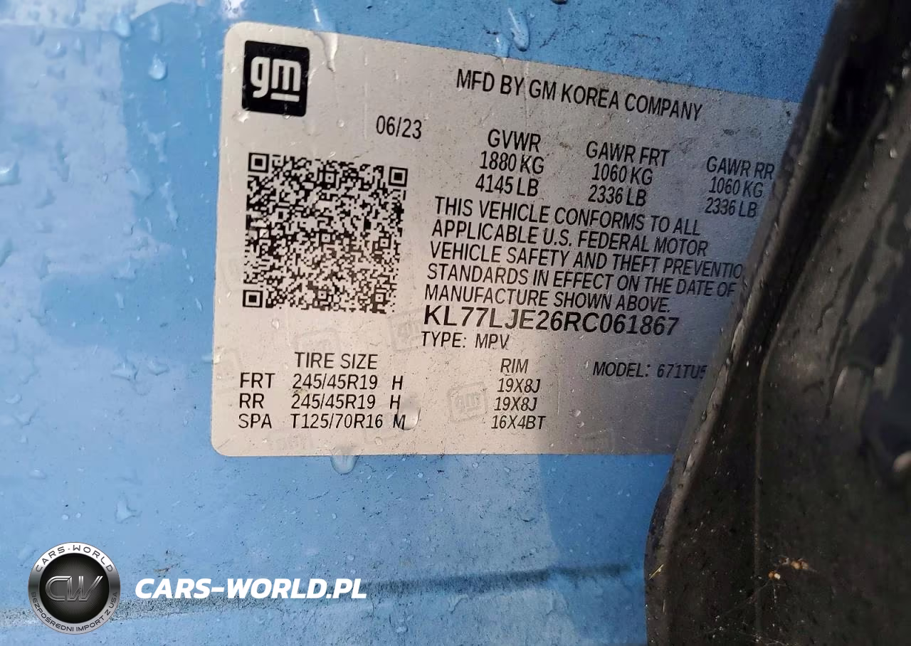 2024 Chevrolet Trax 2Rs VIN:KL77LJE26RC061867 - 15