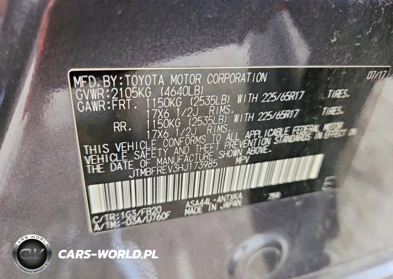2017 Toyota Rav4 Le VIN:JTMBFREV3HJ173985 - 12
