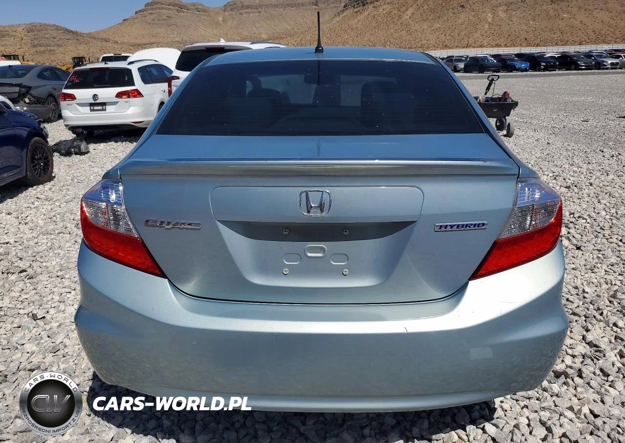 2012 Honda Civic Hybrid L VIN:JHMFB4F36CS002596 - 6