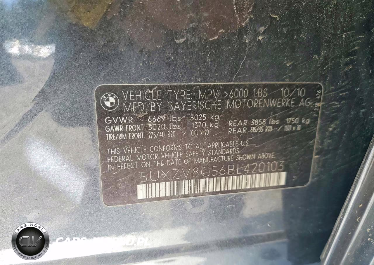 2011 BMW X5 xDrive50I VIN:5UXZV8C56BL420103 - 13