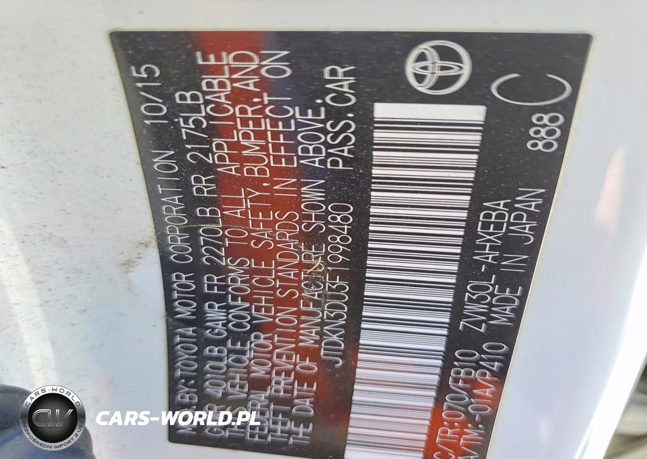 2015 Toyota Prius Three VIN:JTDKN3DU3F1998480 - 13