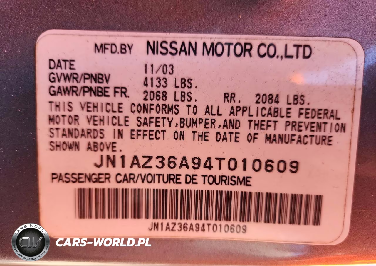 2004 Nissan 350Z Roadster VIN:JN1AZ36A94T010609 - 12