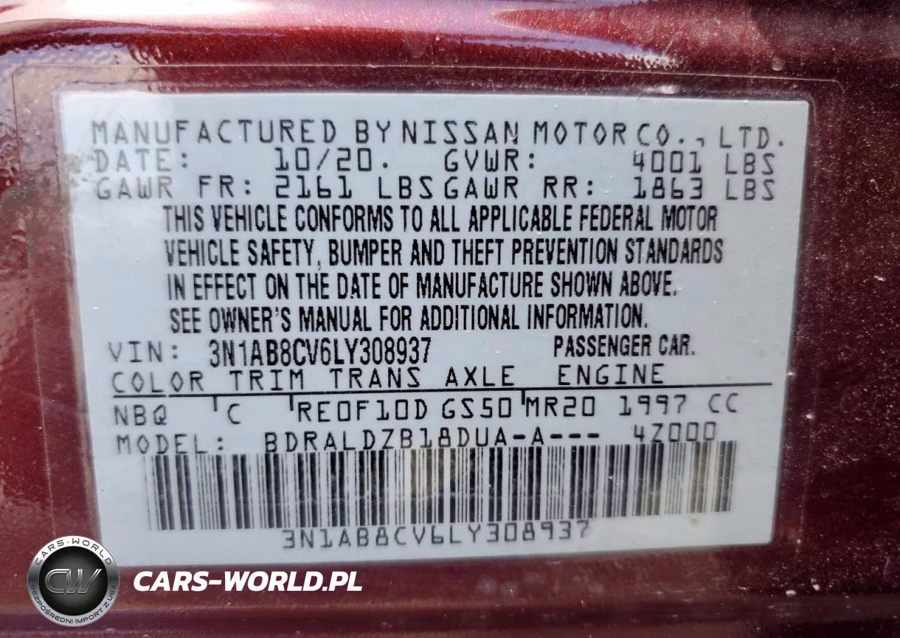 2020 Nissan Sentra Sv VIN:3N1AB8CV6LY308937 - 12