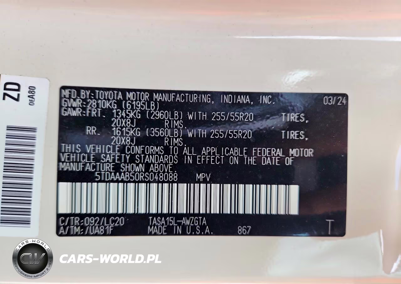 2024 Toyota Grand Highlander Limited VIN:5TDAAAB50RS048088 - 13