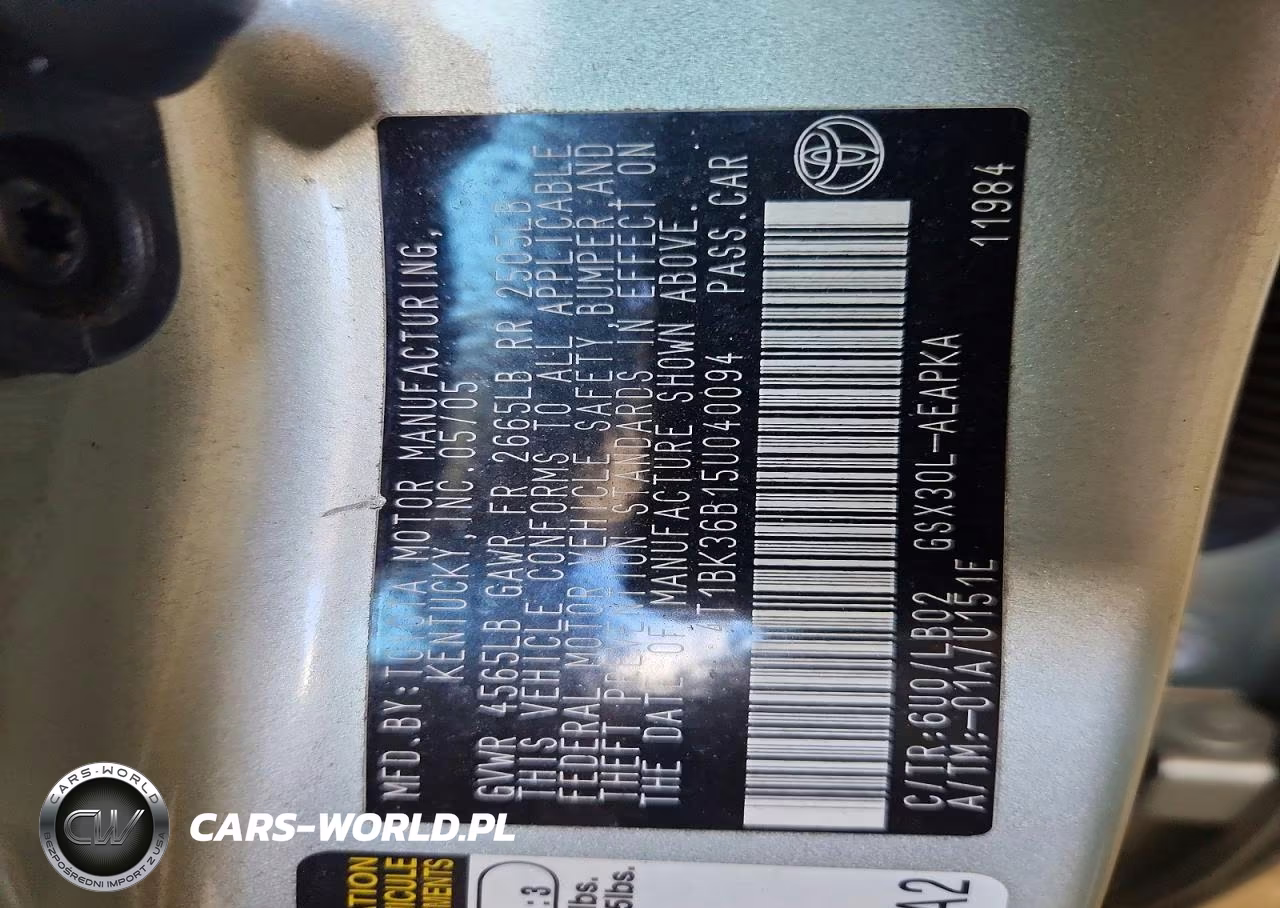2005 Toyota Avalon Limited VIN:4T1BK36B15U040094 - 12