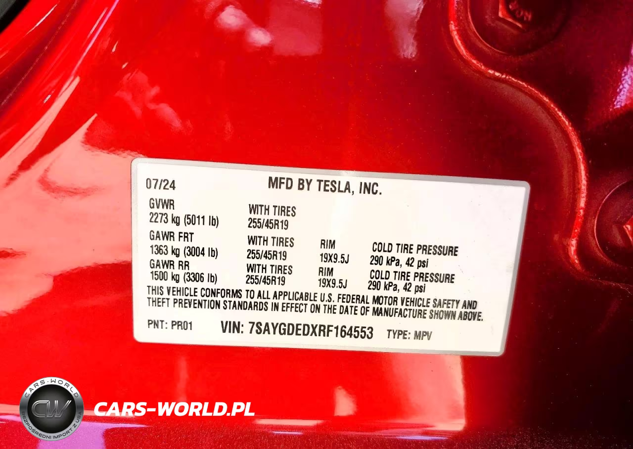 2024 Tesla Model Y VIN:7SAYGDEDXRF164553 - 13