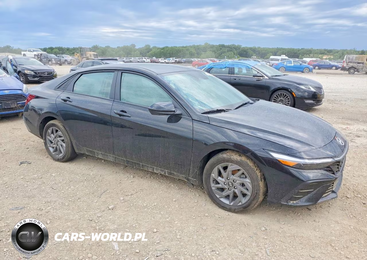 2025 Hyundai Elantra Hybrid Blue VIN:KMHLM4DJ7SU143904 - 4