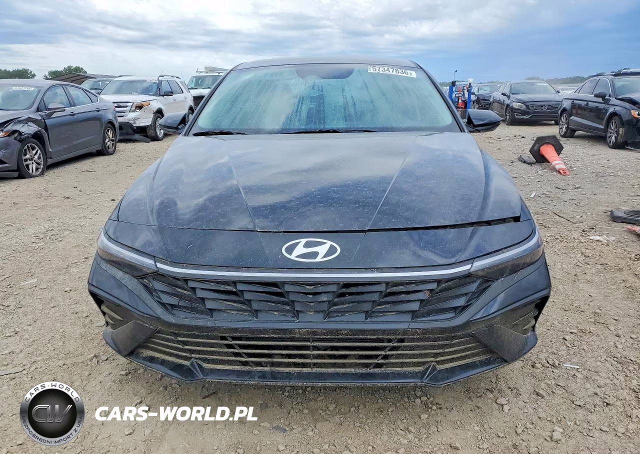 2025 Hyundai Elantra Hybrid Blue VIN:KMHLM4DJ7SU143904 - 5
