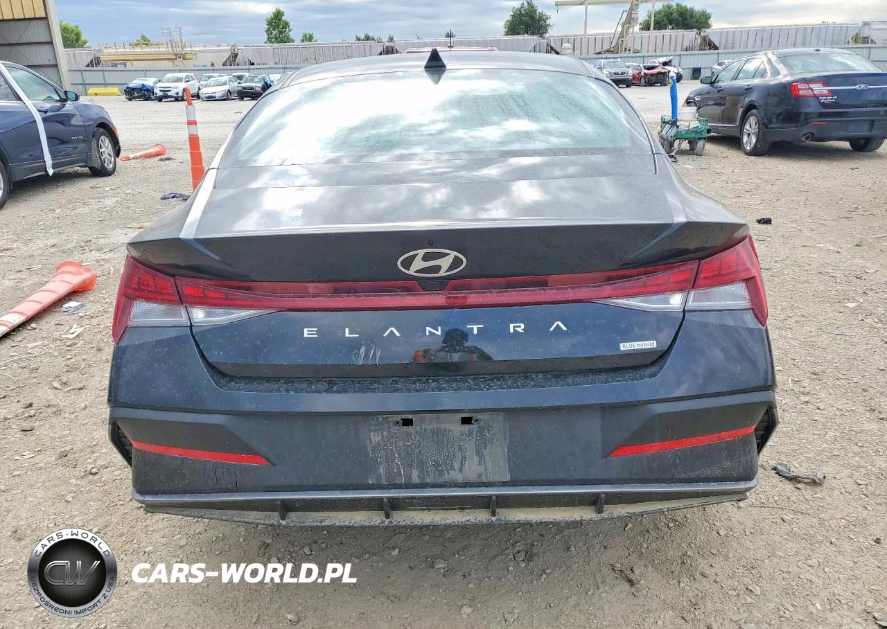 2025 Hyundai Elantra Hybrid Blue VIN:KMHLM4DJ7SU143904 - 6