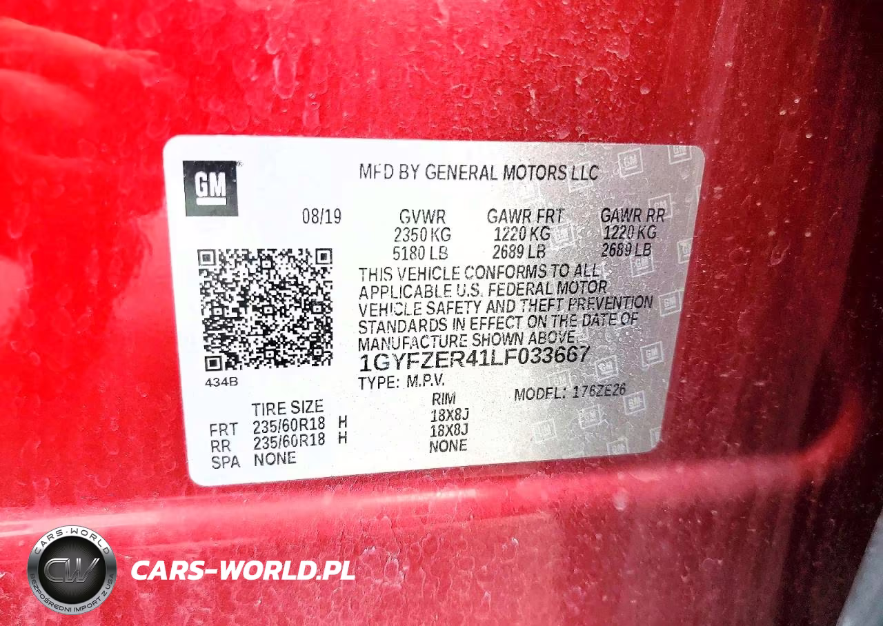 CADILLAC XT4 SPORT VIN:1GYFZER41LF033667 - 13