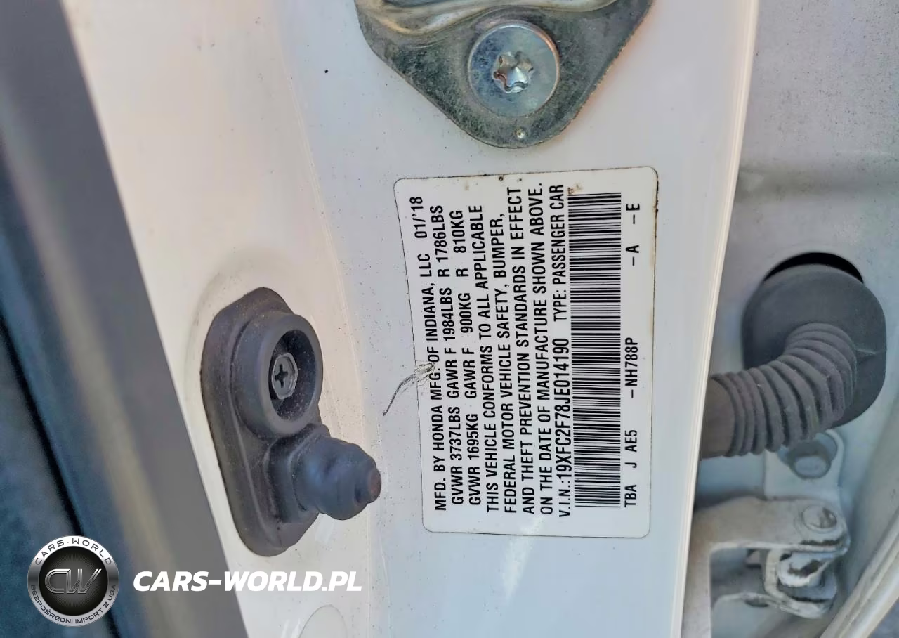 2018 Honda Civic Ex VIN:19XFC2F78JE014190 - 12